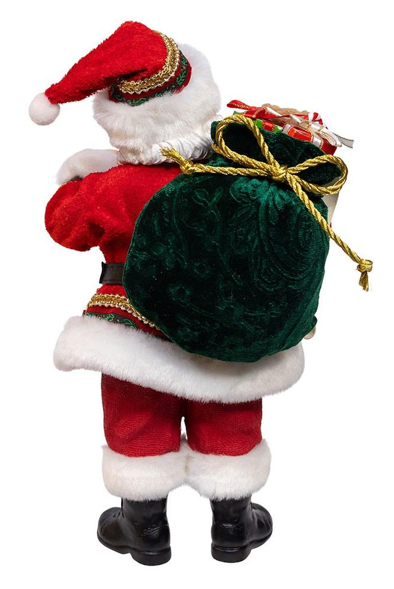 Shop For Kurt Adler 10.5" Fabriché Traditional Santa with Calendar