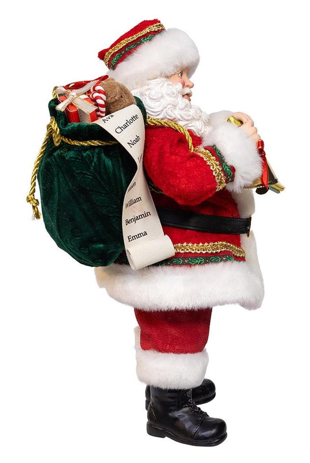 Kurt Adler 10.5" Fabriché Traditional Santa with Calendar
