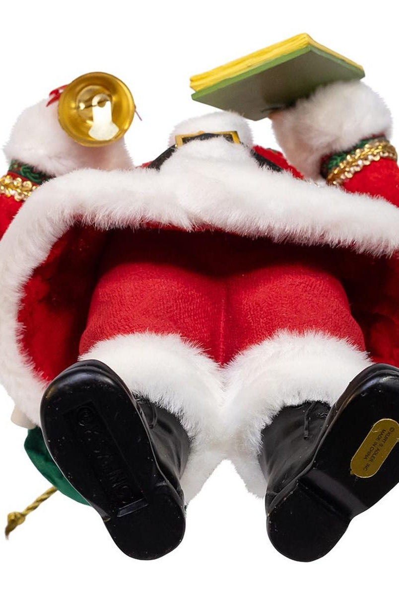 Shop For Kurt Adler 10.5" Fabriché Traditional Santa with Calendar