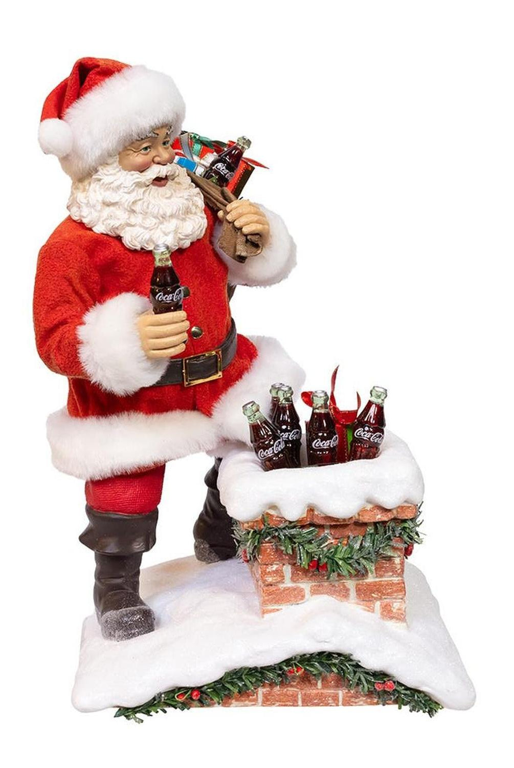 Kurt Adler 10.5-Inch Coca-Cola Santa Figurine