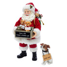 Shop For Kurt Adler 10.5 - Inch Fabriché Adopt - a - Pet Santa with Dog, 2 Piece Set