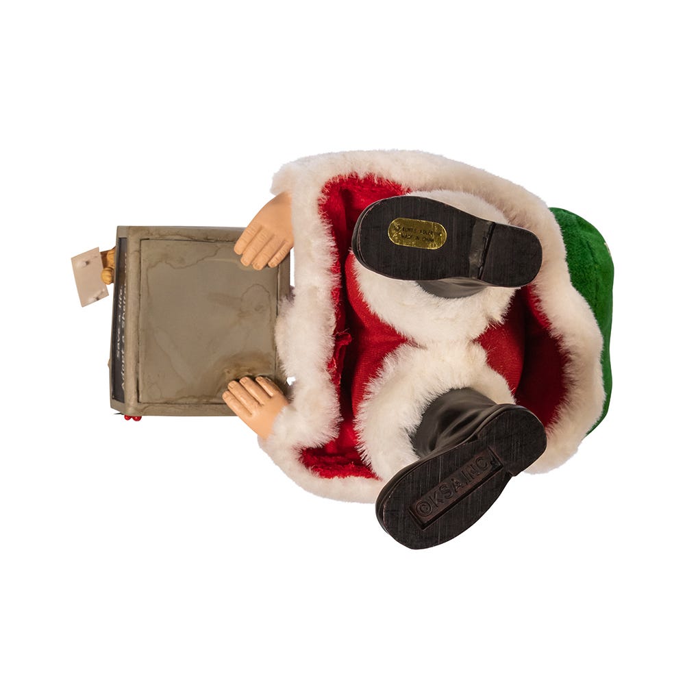 Shop For Kurt Adler 10.5 - Inch Fabriché Adopt - a - Pet Santa with Dog, 2 Piece Set