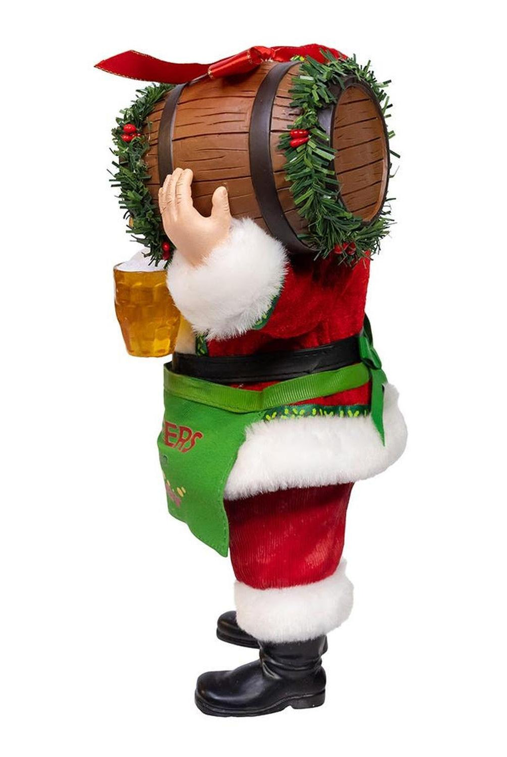 Kurt Adler 10.5-Inch Fabriché Beer Santa with Barrel