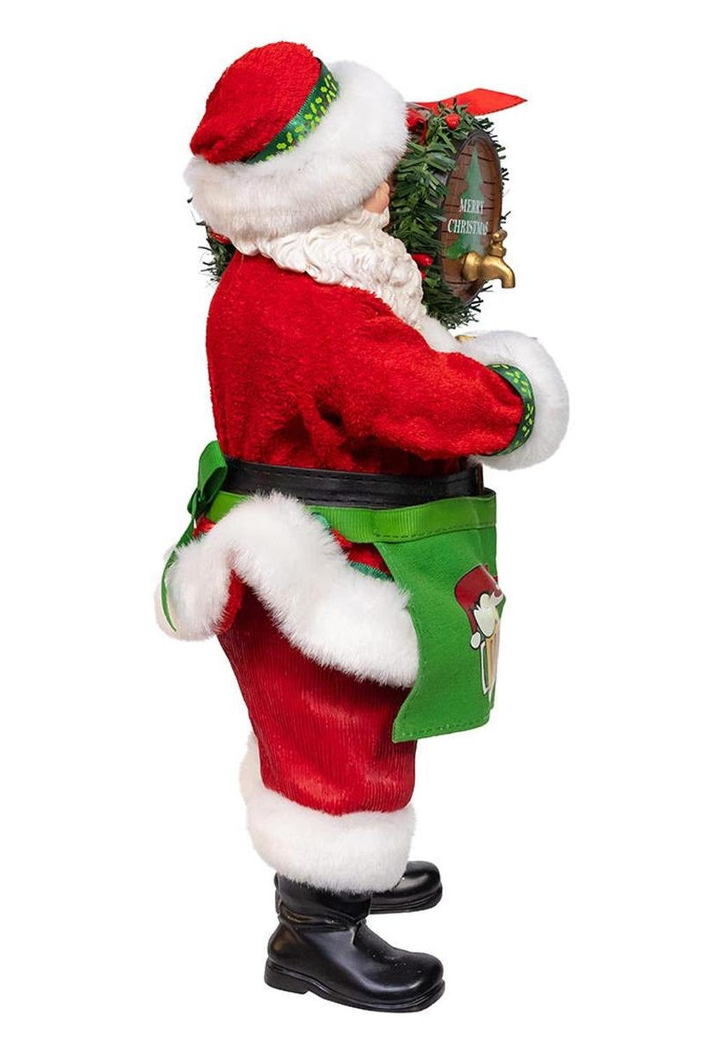 Kurt Adler 10.5-Inch Fabriché Beer Santa with Barrel