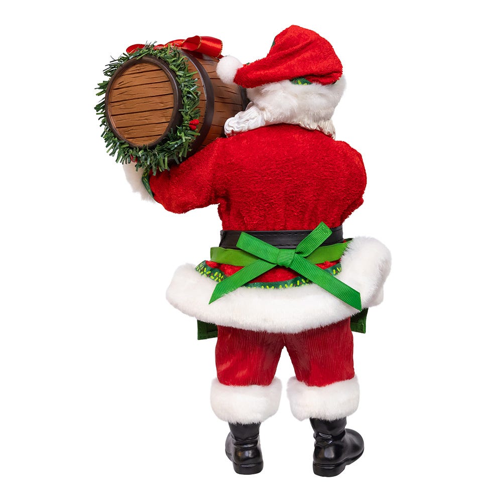 Shop For Kurt Adler 10.5 - Inch Fabriché Beer Santa with Barrel