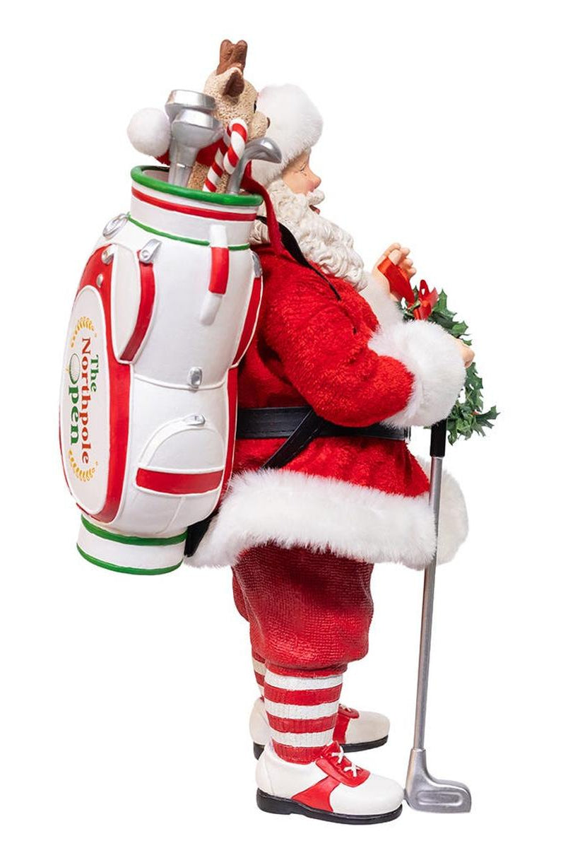Shop For Kurt Adler 10.5 - Inch Fabriché Golf Santa