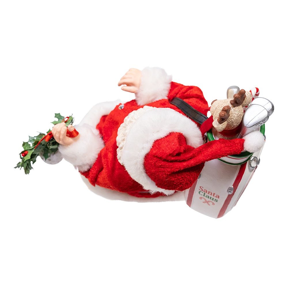 Shop For Kurt Adler 10.5 - Inch Fabriché Golf Santa