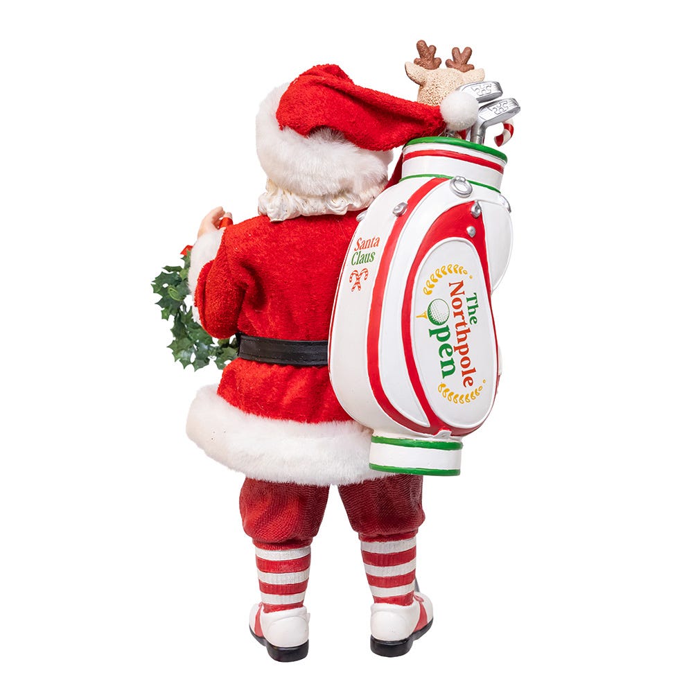 Shop For Kurt Adler 10.5 - Inch Fabriché Golf Santa