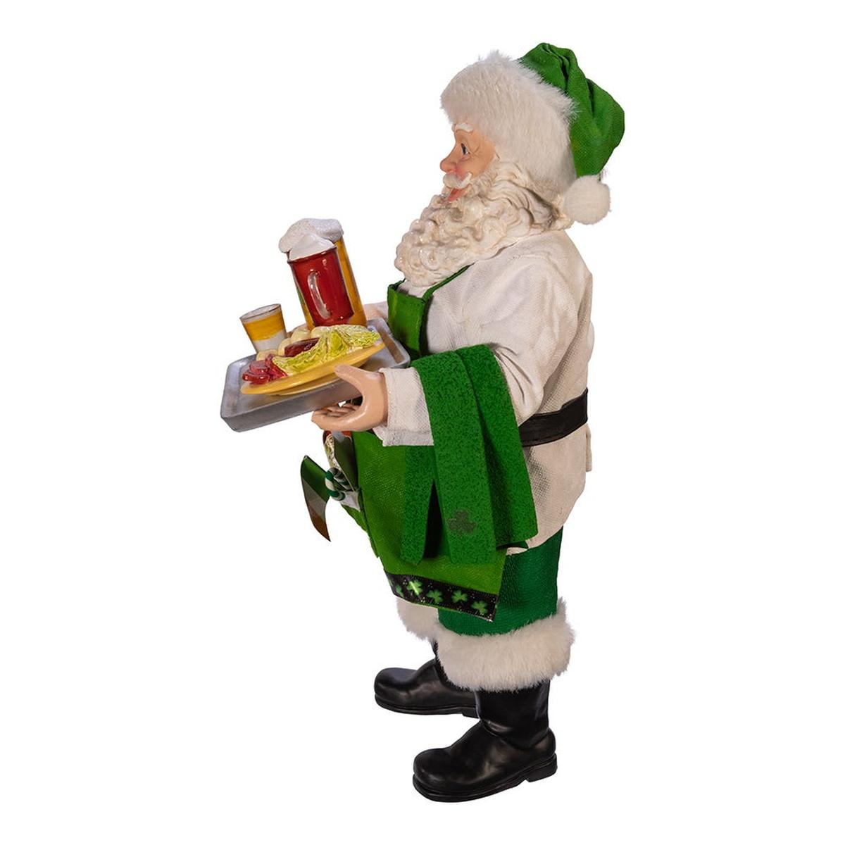 Shop For Kurt Adler 10.5 - Inch Fabriché Musical Irish Chef Santa