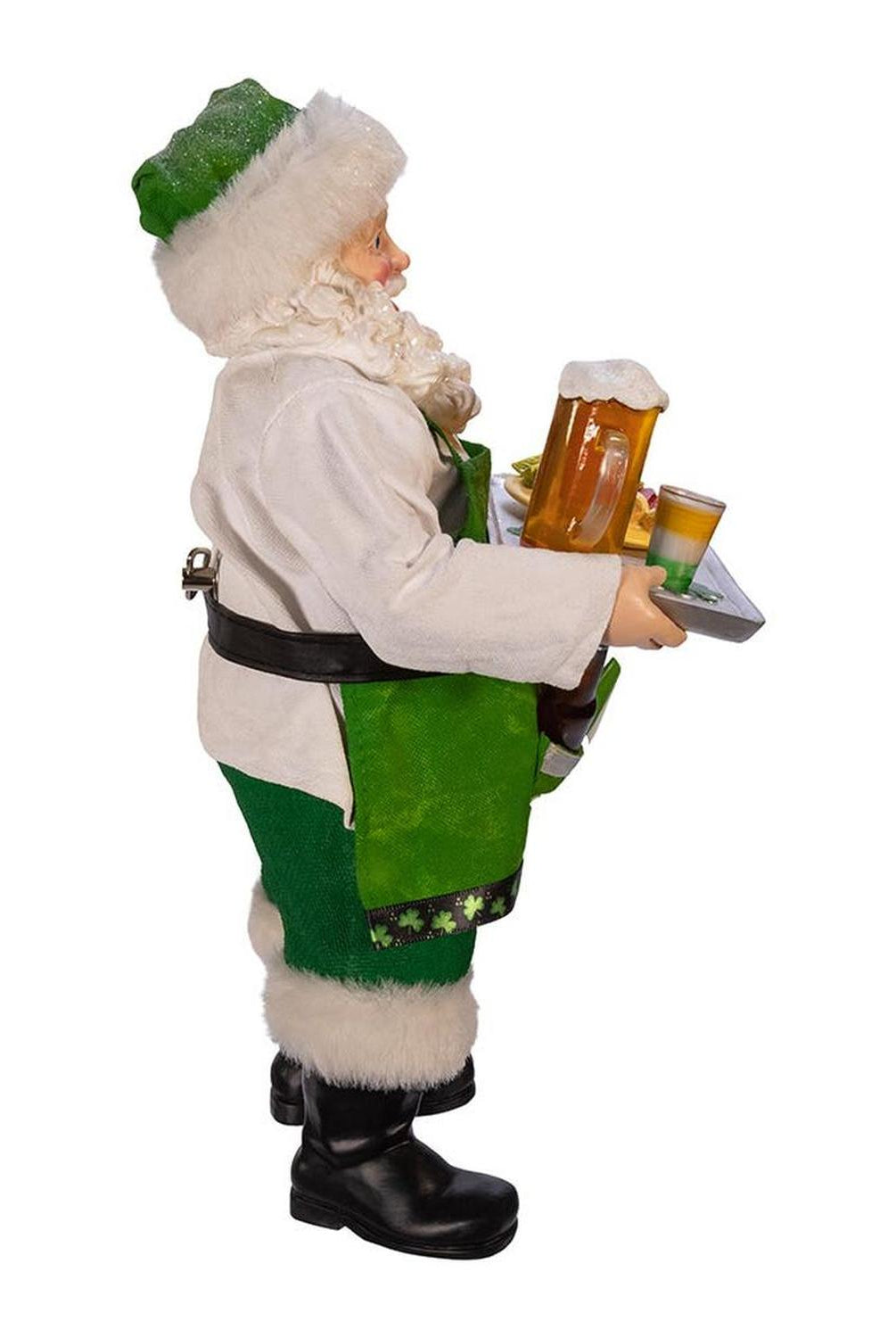 Kurt Adler 10.5-Inch Fabriché Musical Irish Chef Santa