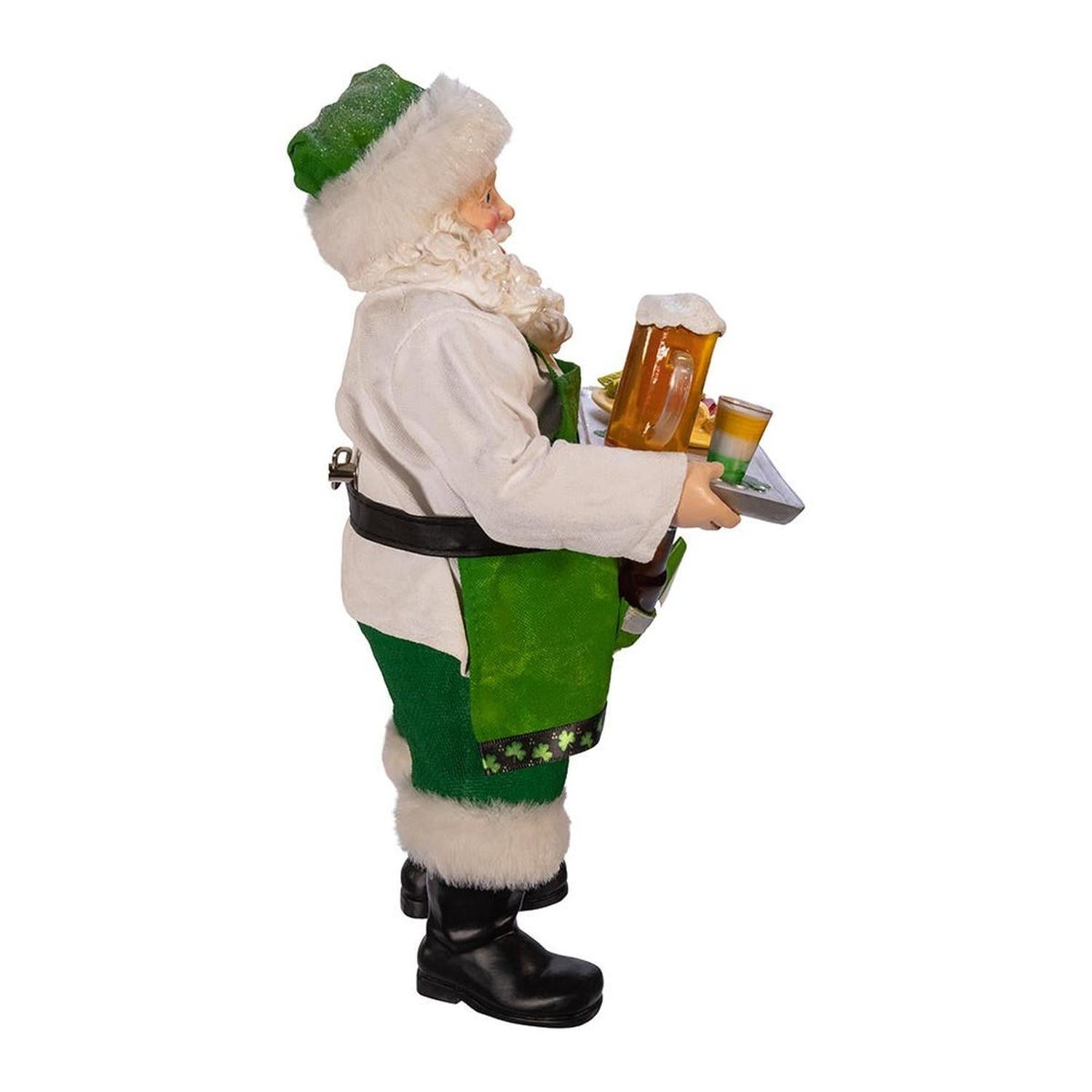 Shop For Kurt Adler 10.5 - Inch Fabriché Musical Irish Chef Santa