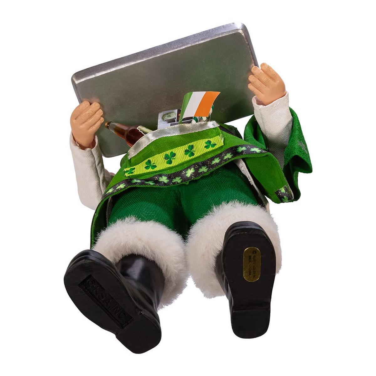 Shop For Kurt Adler 10.5 - Inch Fabriché Musical Irish Chef Santa