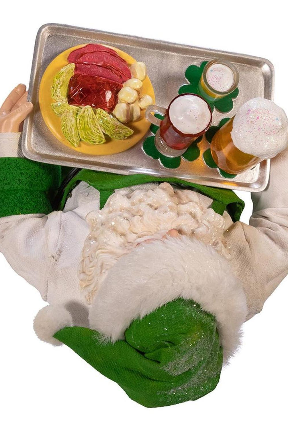 Kurt Adler 10.5-Inch Fabriché Musical Irish Chef Santa