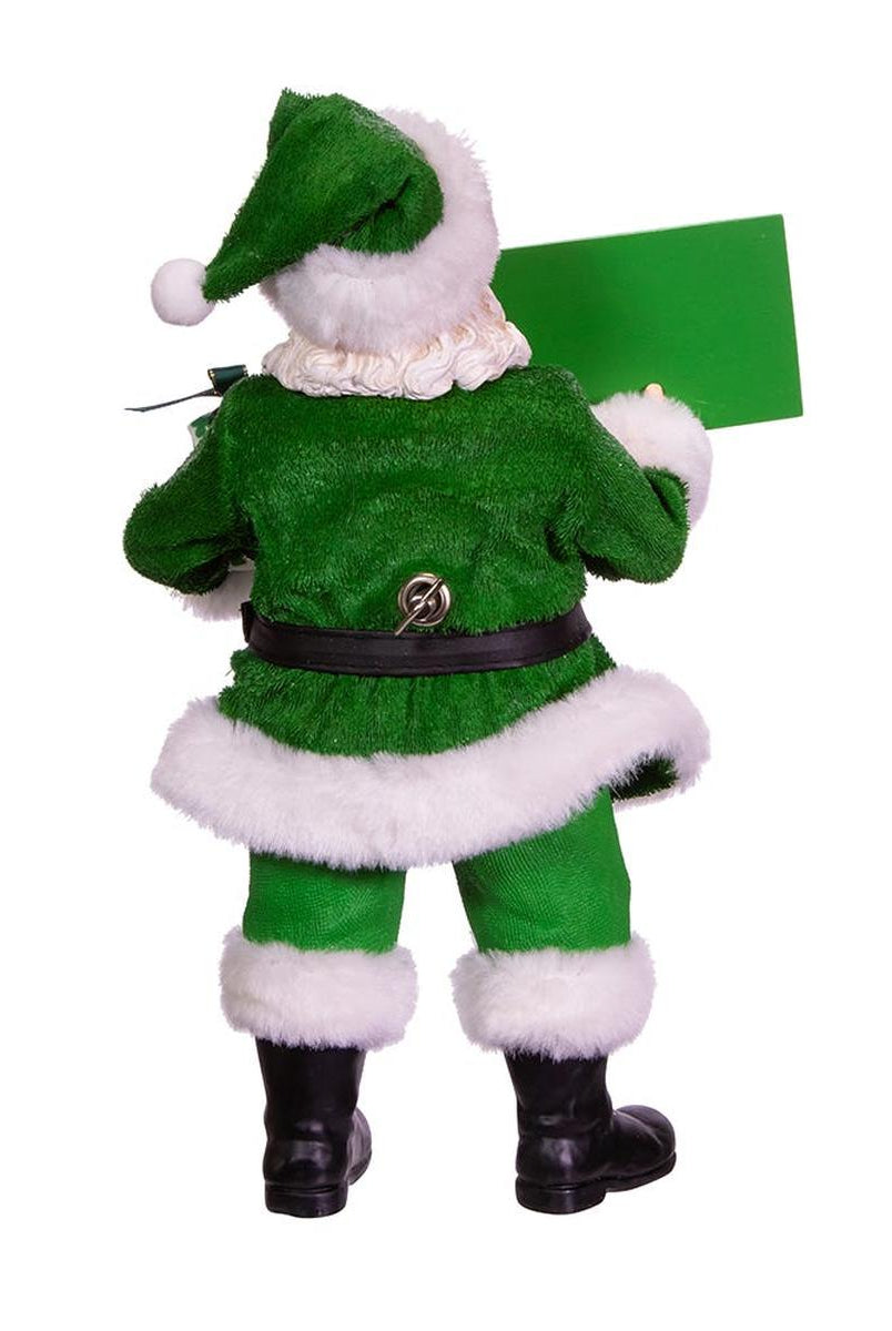 Shop For Kurt Adler 10.5 - Inch Fabriché Musical Irish Santa