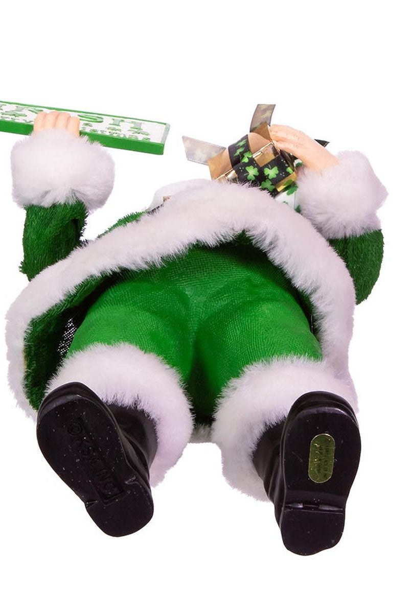 Shop For Kurt Adler 10.5 - Inch Fabriché Musical Irish Santa