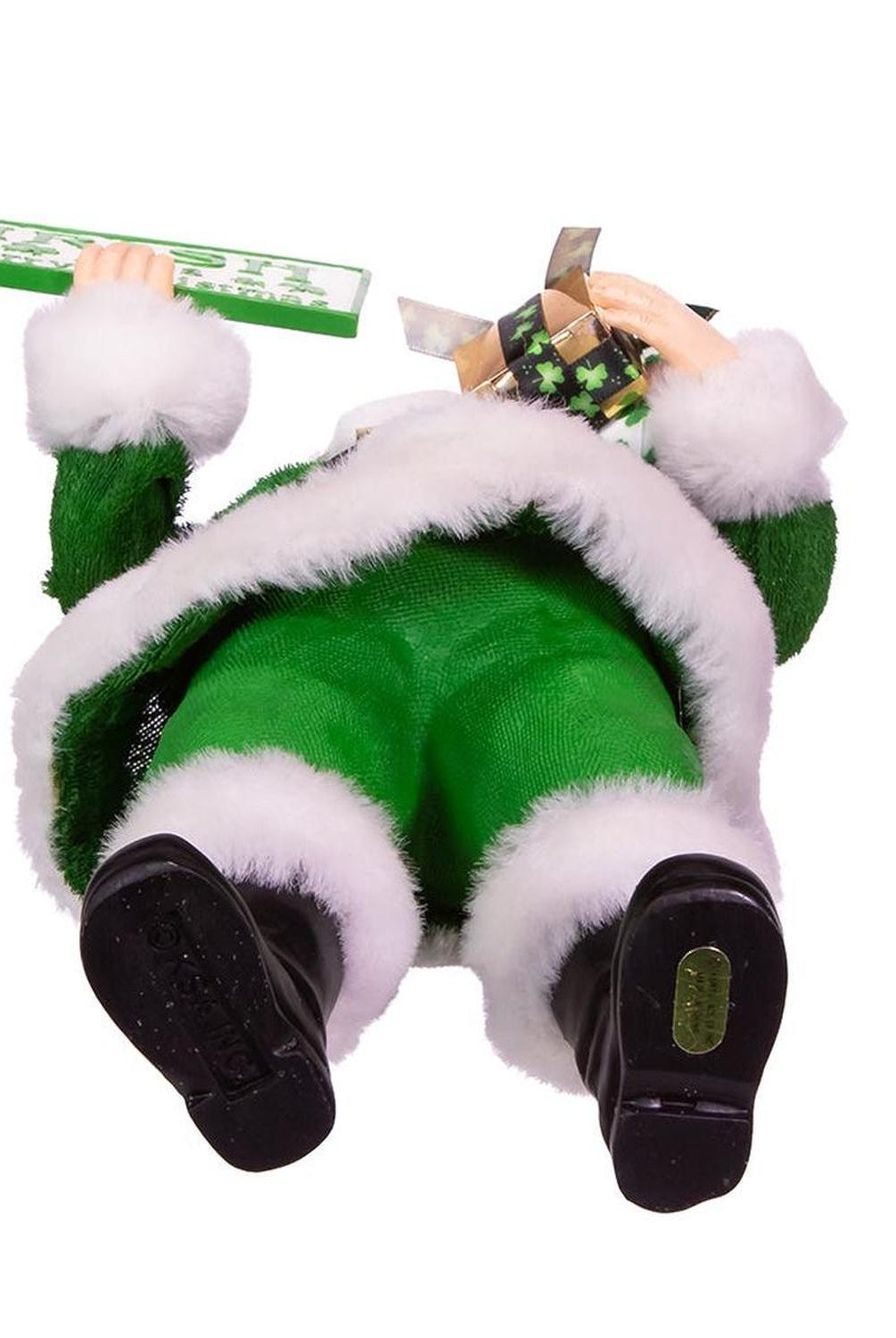 Kurt Adler 10.5-Inch Fabriché Musical Irish Santa