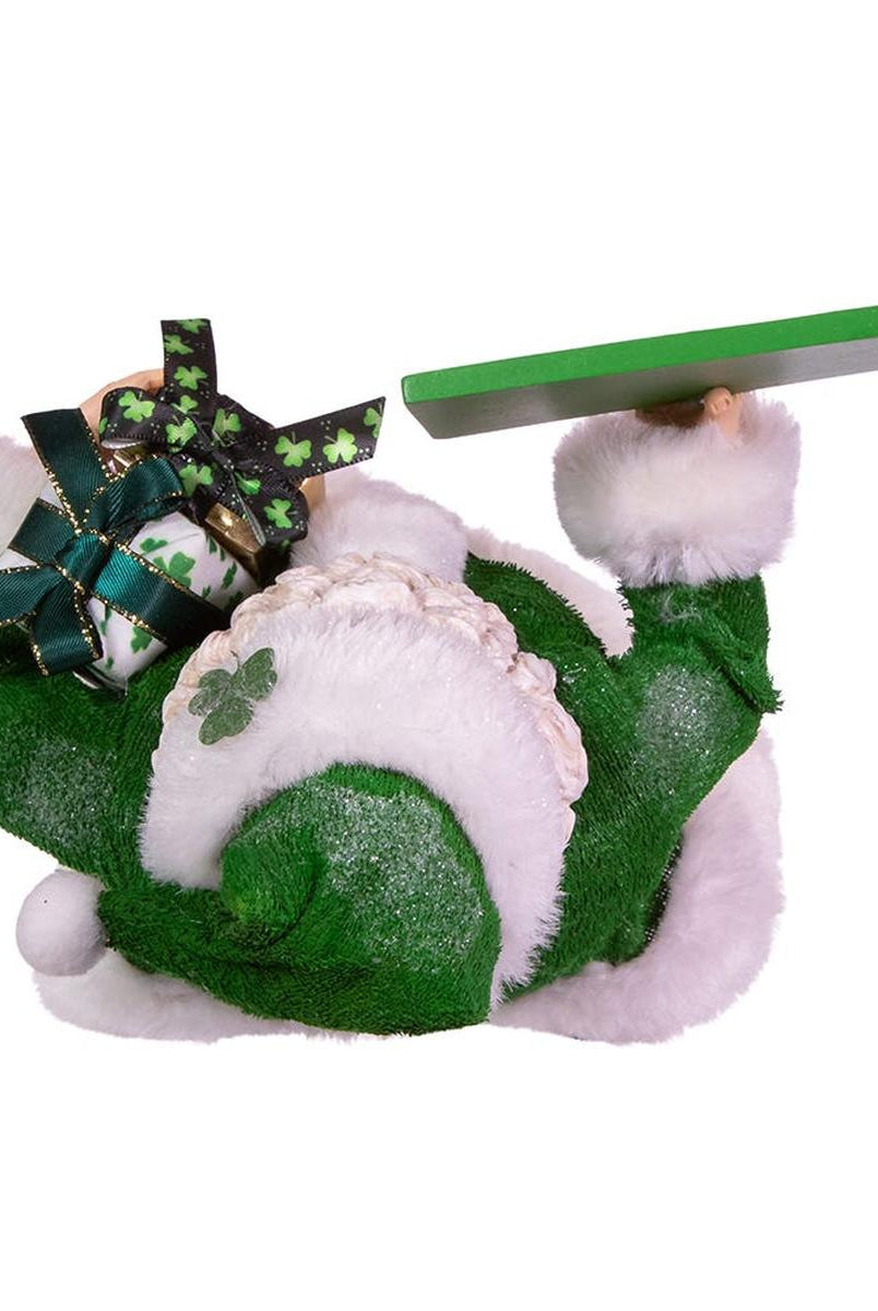 Shop For Kurt Adler 10.5 - Inch Fabriché Musical Irish Santa