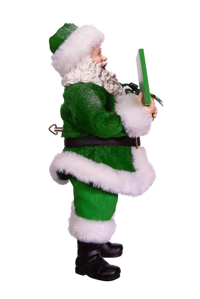 Shop For Kurt Adler 10.5 - Inch Fabriché Musical Irish Santa