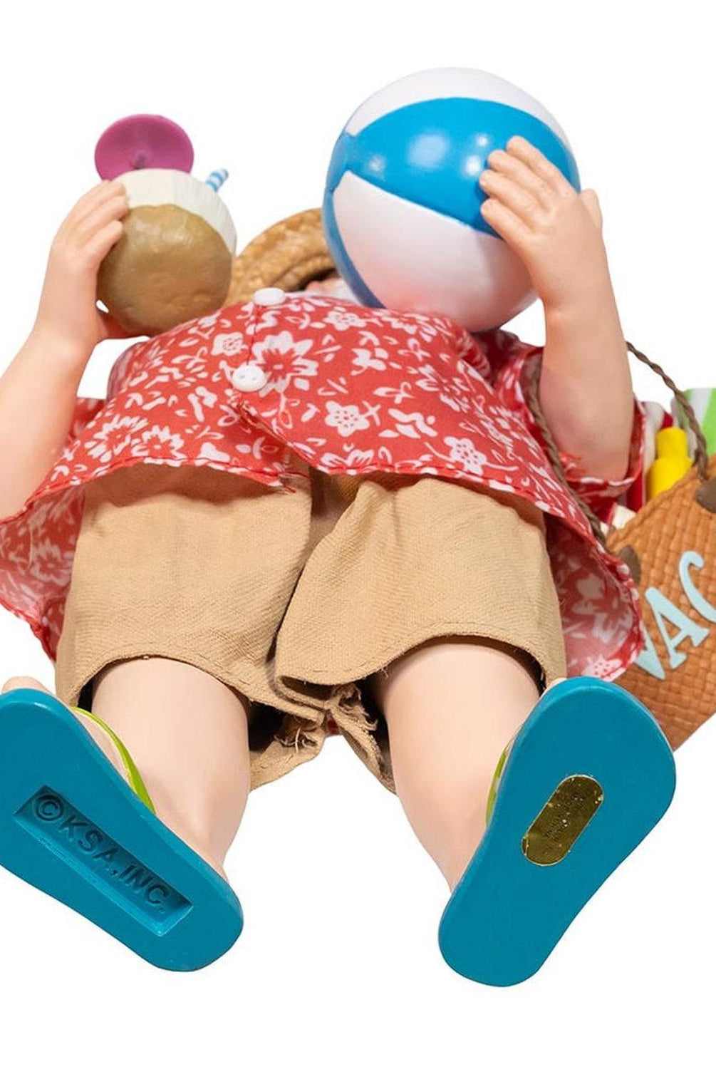 Kurt Adler 10.5-Inch Fabriché Palm Beach Santa
