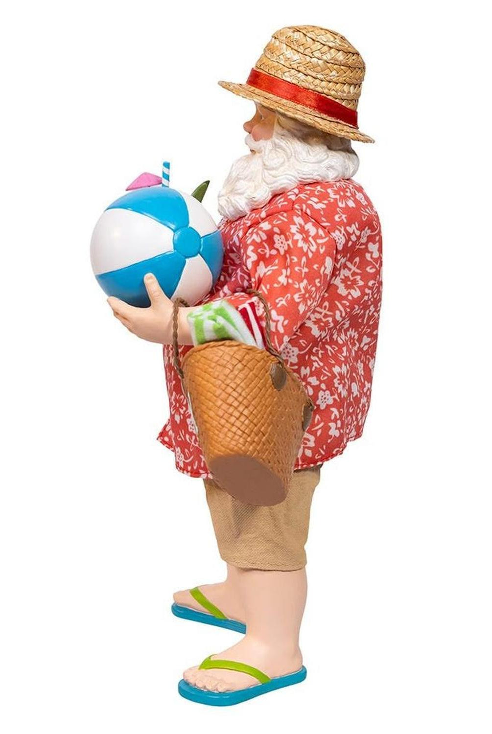 Kurt Adler 10.5-Inch Fabriché Palm Beach Santa