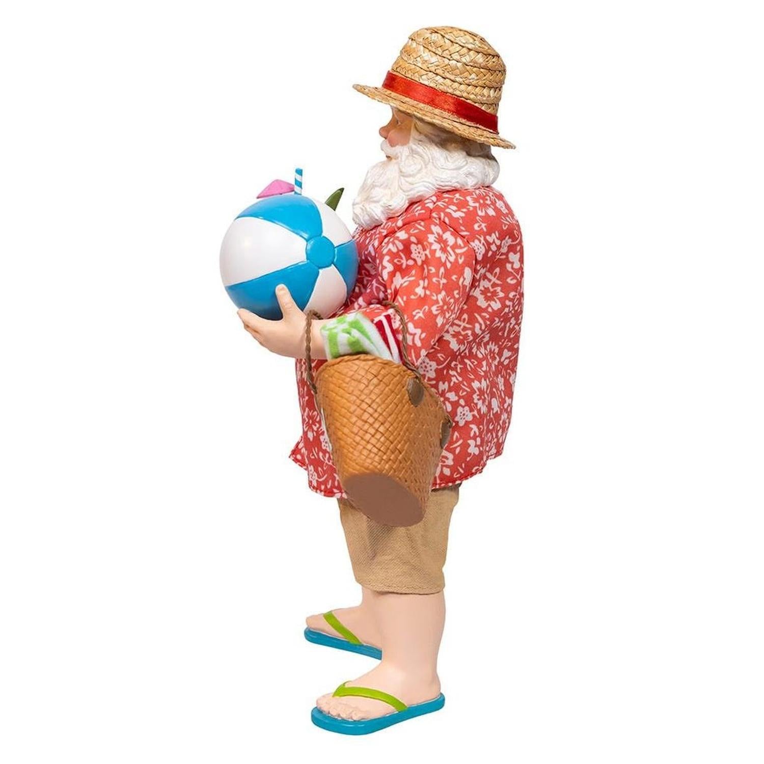 Kurt Adler 10.5-Inch Fabriché Palm Beach Santa