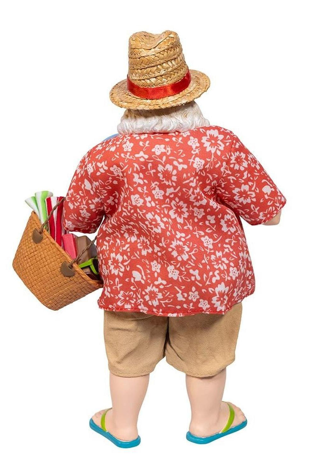 Kurt Adler 10.5-Inch Fabriché Palm Beach Santa