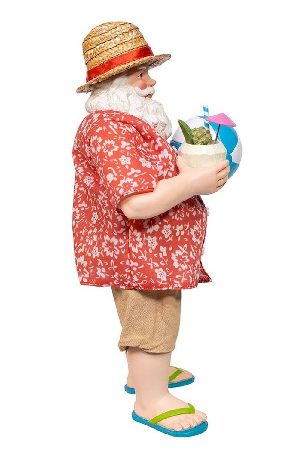 Kurt Adler 10.5-Inch Fabriché Palm Beach Santa