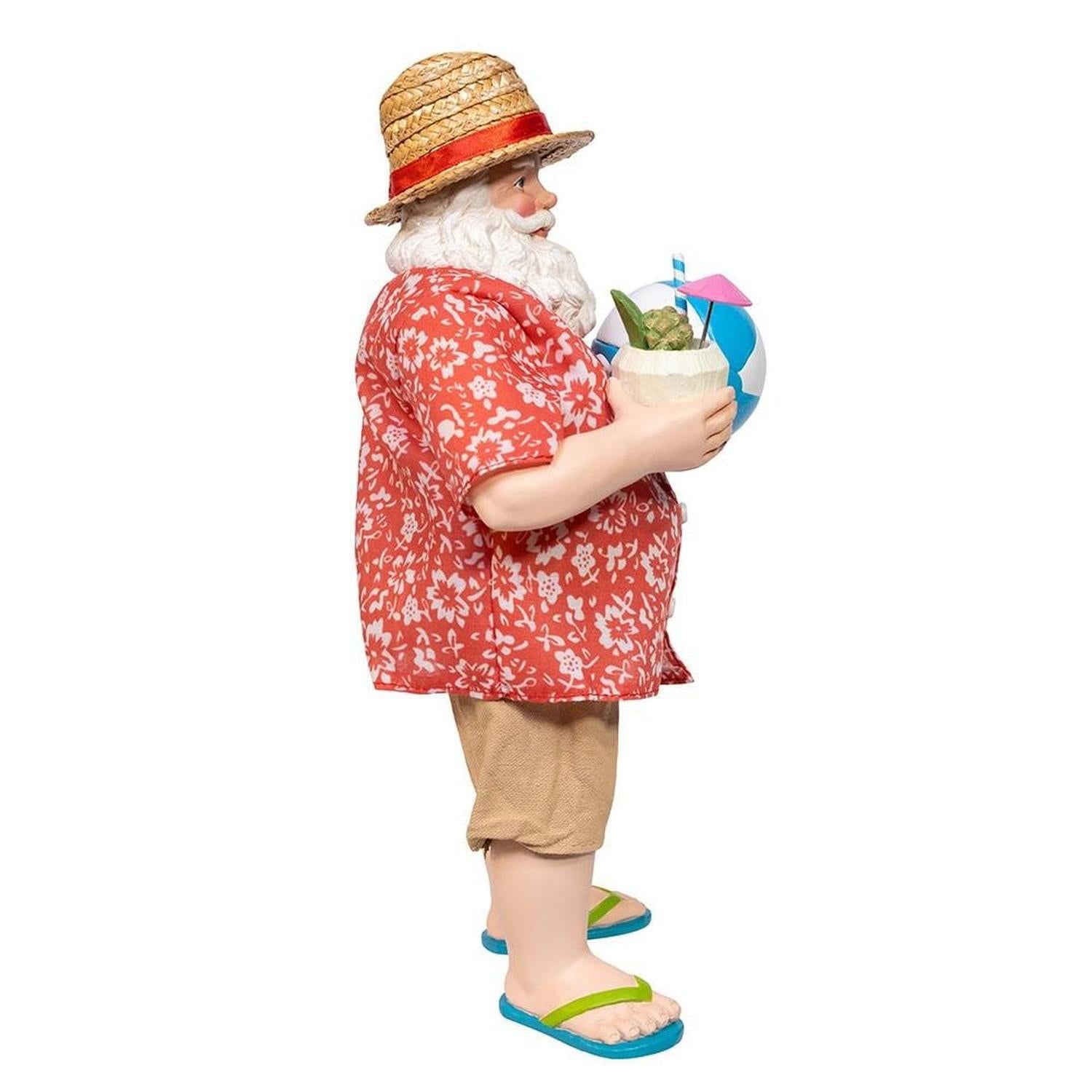 Kurt Adler 10.5-Inch Fabriché Palm Beach Santa
