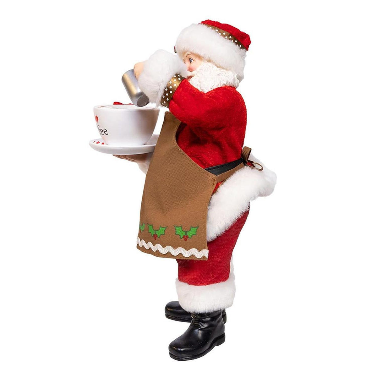 Kurt Adler 10.5-Inch Fabriché Santa Love Coffee Cup