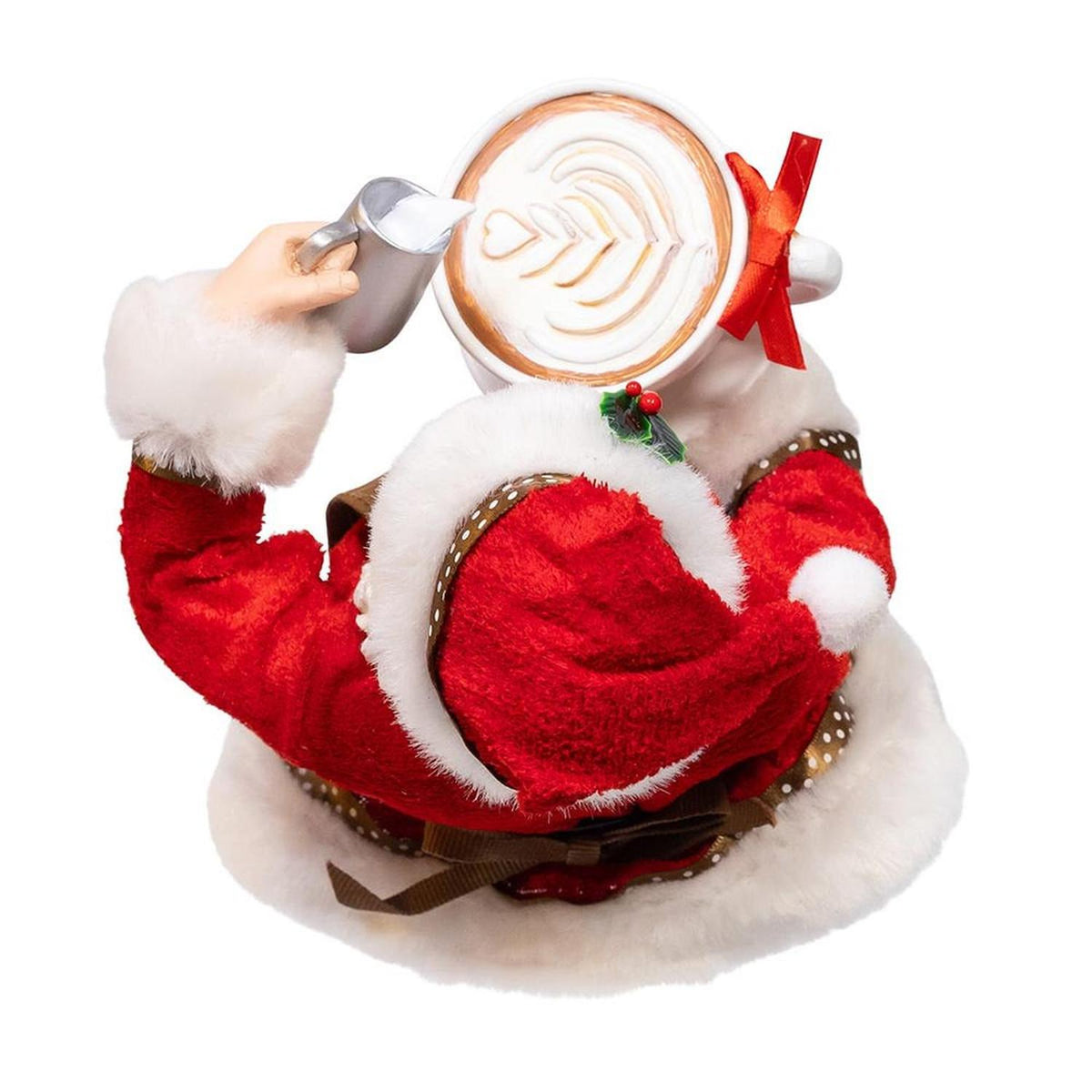 Kurt Adler 10.5-Inch Fabriché Santa Love Coffee Cup