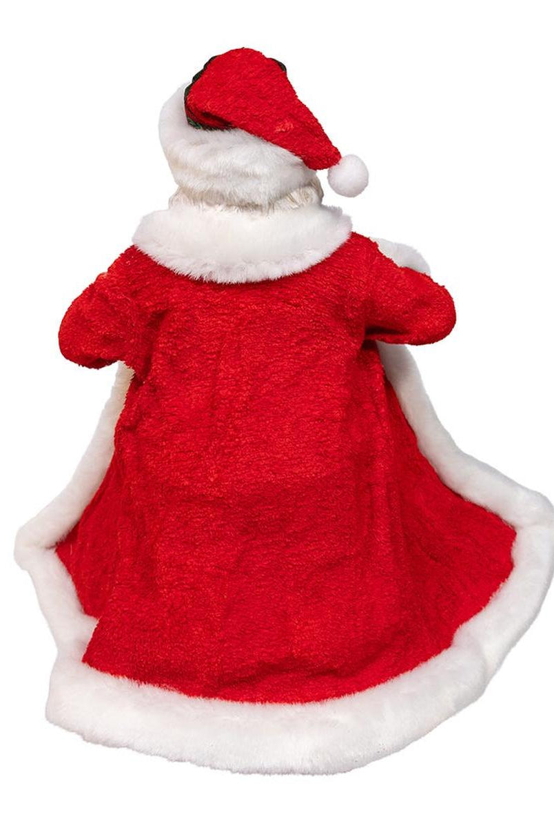 Shop For Kurt Adler 10.5 - Inch Fabriché Santa with Gifts in Pocket