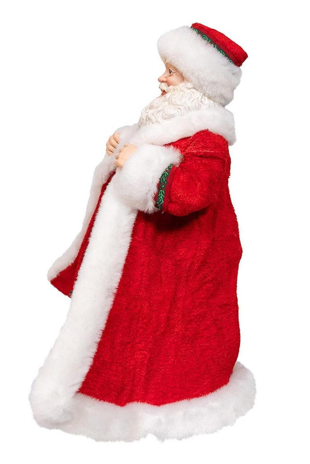 Kurt Adler 10.5-Inch Fabriché Santa with Gifts in Pocket