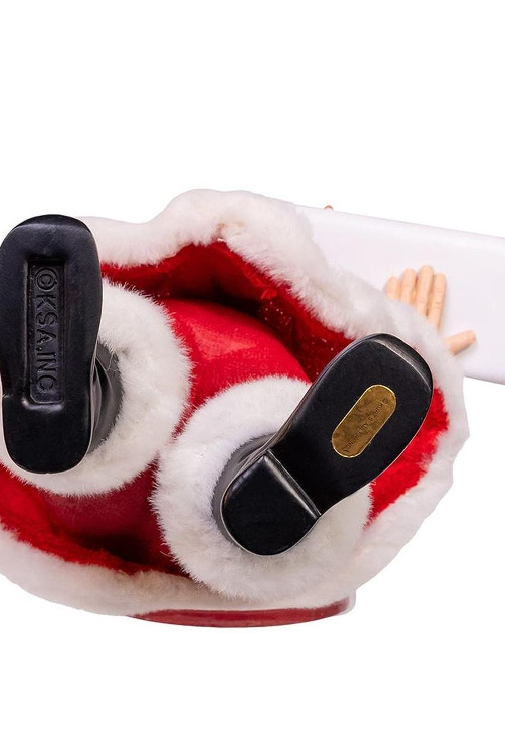Kurt Adler 10.5-Inch Fabriché Santa with Sushi Platter