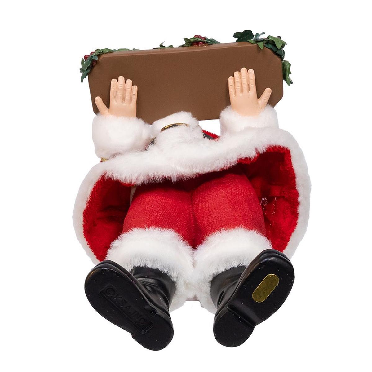 Shop For Kurt Adler 10.5 - Inch Fabriché Wine Santa