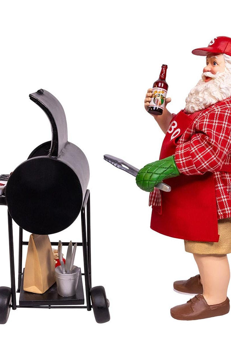 Shop For Kurt Adler 10.75 - Inch Barbecue Grill Santa Figurine