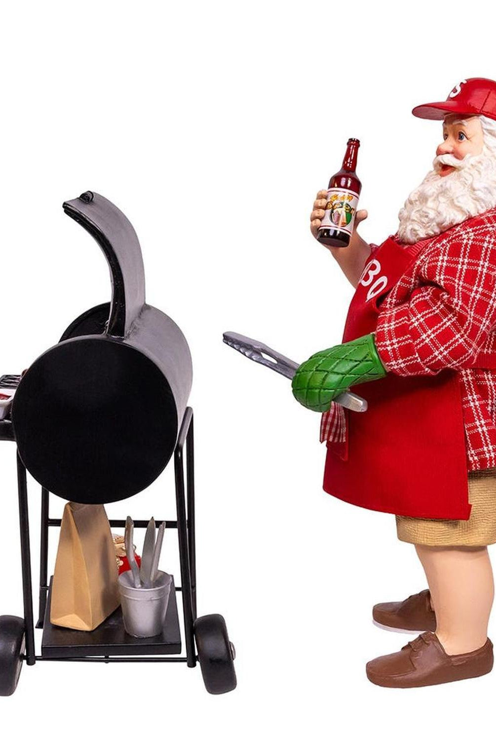 Kurt Adler 10.75-Inch Barbecue Grill Santa Figurine