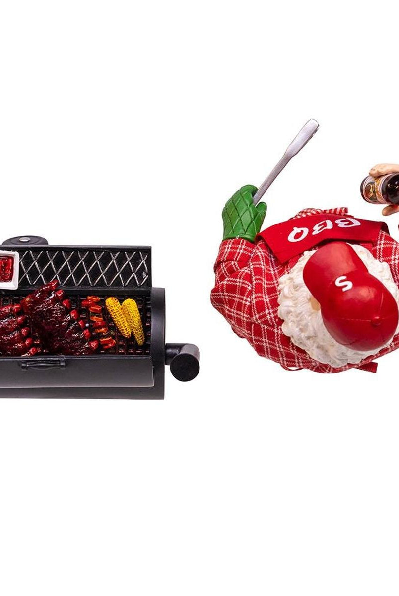 Shop For Kurt Adler 10.75 - Inch Barbecue Grill Santa Figurine
