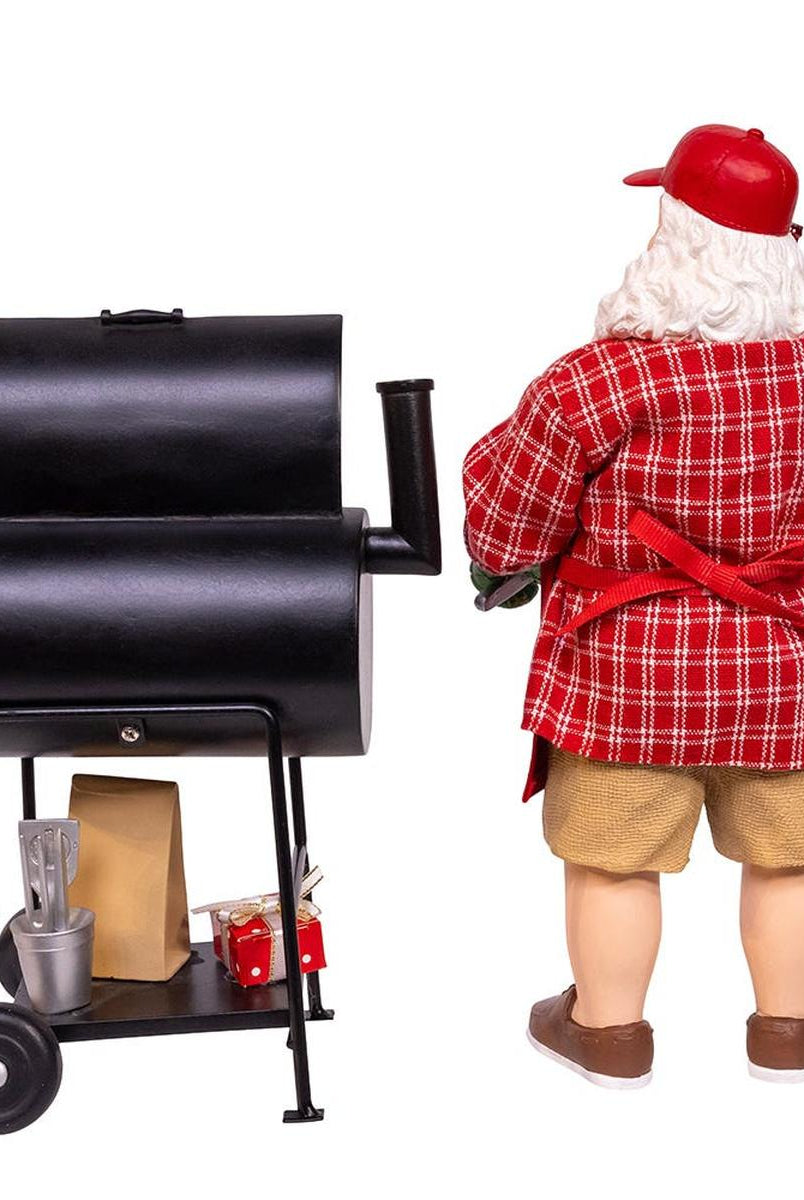 Shop For Kurt Adler 10.75 - Inch Barbecue Grill Santa Figurine
