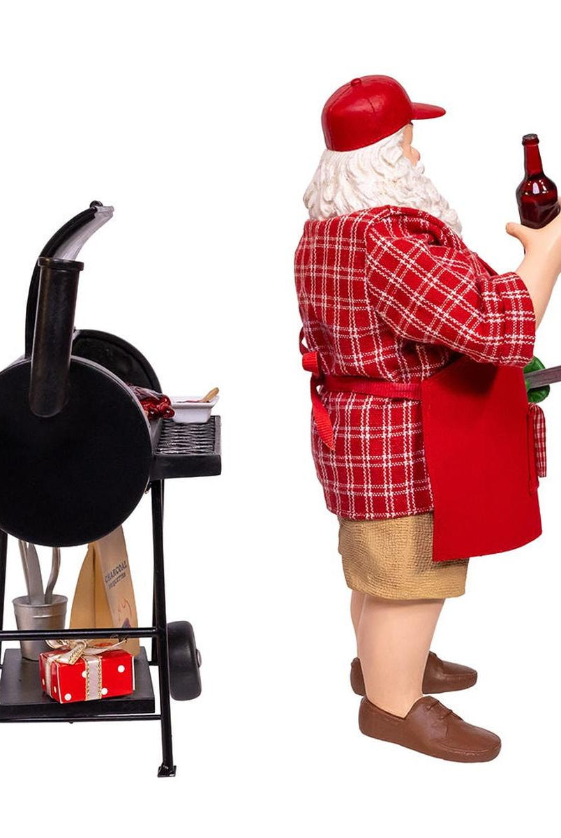Shop For Kurt Adler 10.75 - Inch Barbecue Grill Santa Figurine