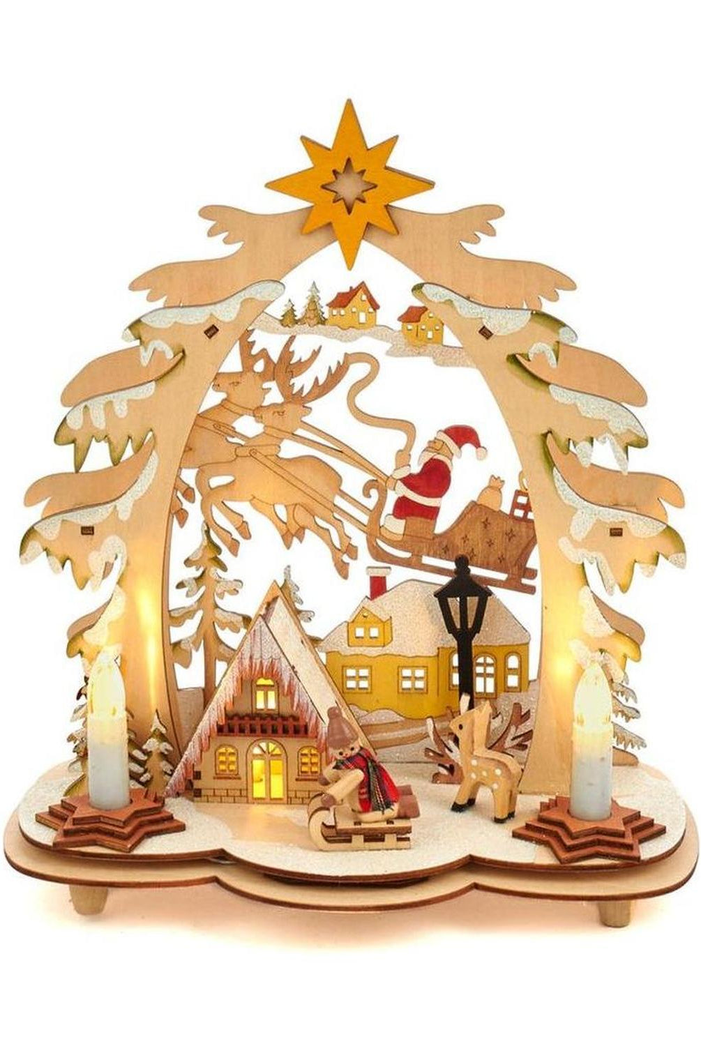 Kurt Adler 10.82" Battery-Operated Village LED House