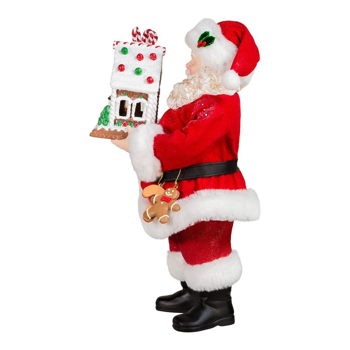 Shop For Kurt Adler 11" Battery - Operated Santa with Light - Up Gingerbread House