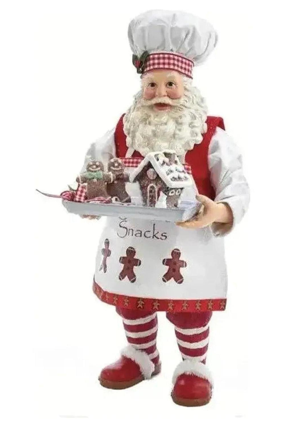 Kurt Adler 11" Fabriché™ Gingerbread Chef Santa