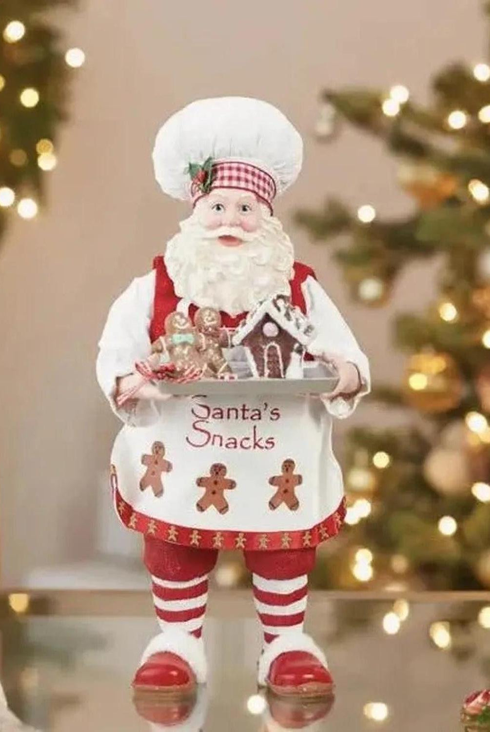 Kurt Adler 11" Fabriché™ Gingerbread Chef Santa