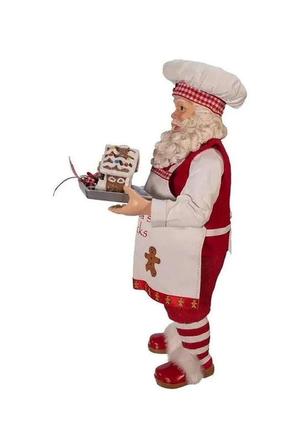 Kurt Adler 11" Fabriché™ Gingerbread Chef Santa