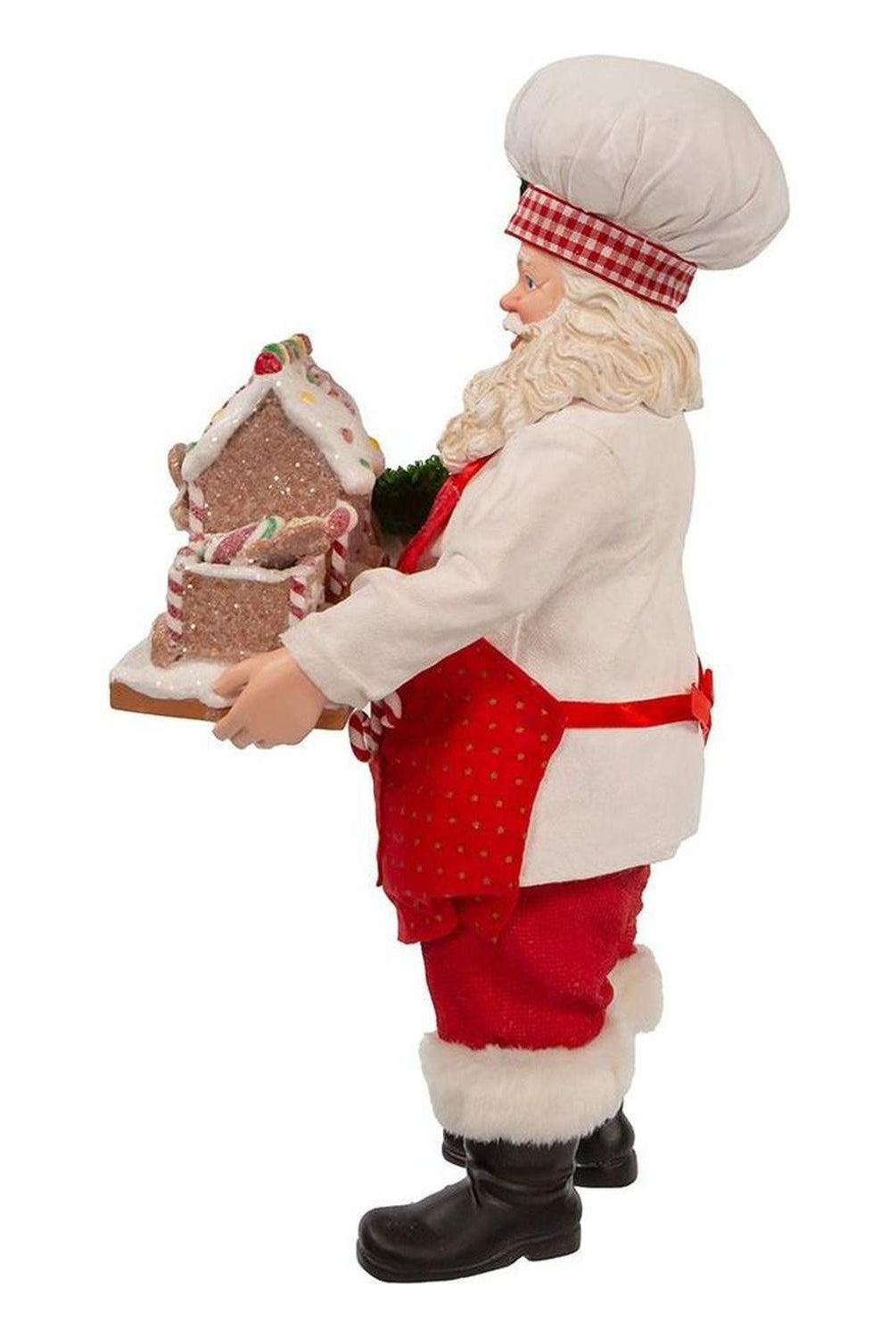 Kurt Adler 11" Fabriché Santa with Gingerbread Train