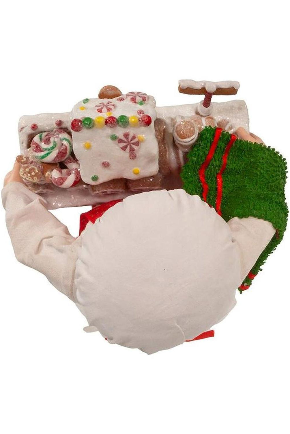Kurt Adler 11" Fabriché Santa with Gingerbread Train