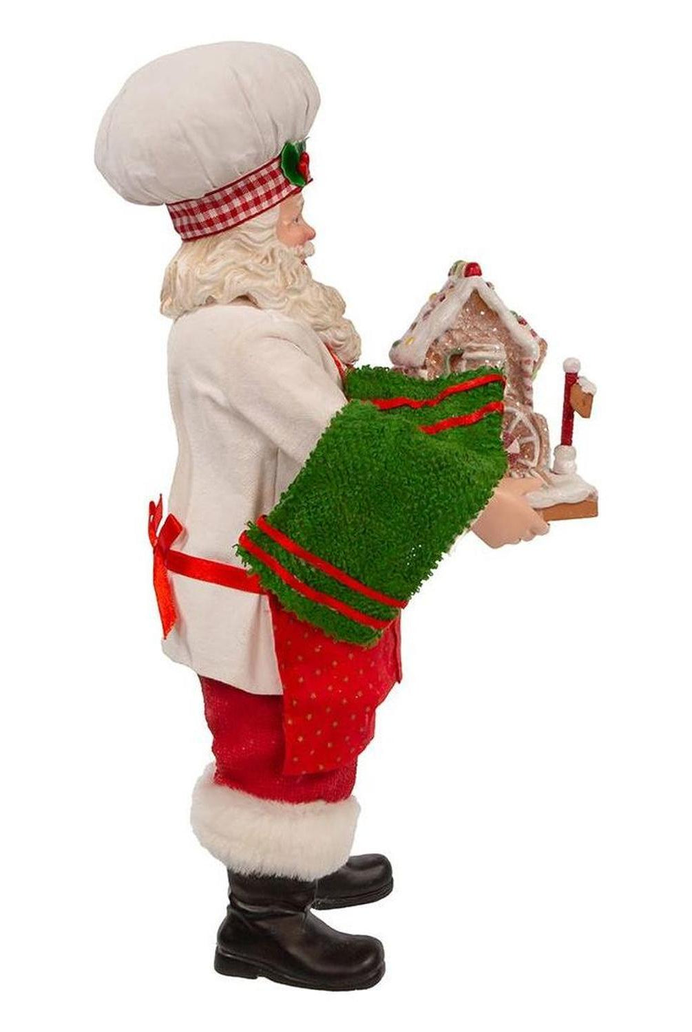 Kurt Adler 11" Fabriché Santa with Gingerbread Train