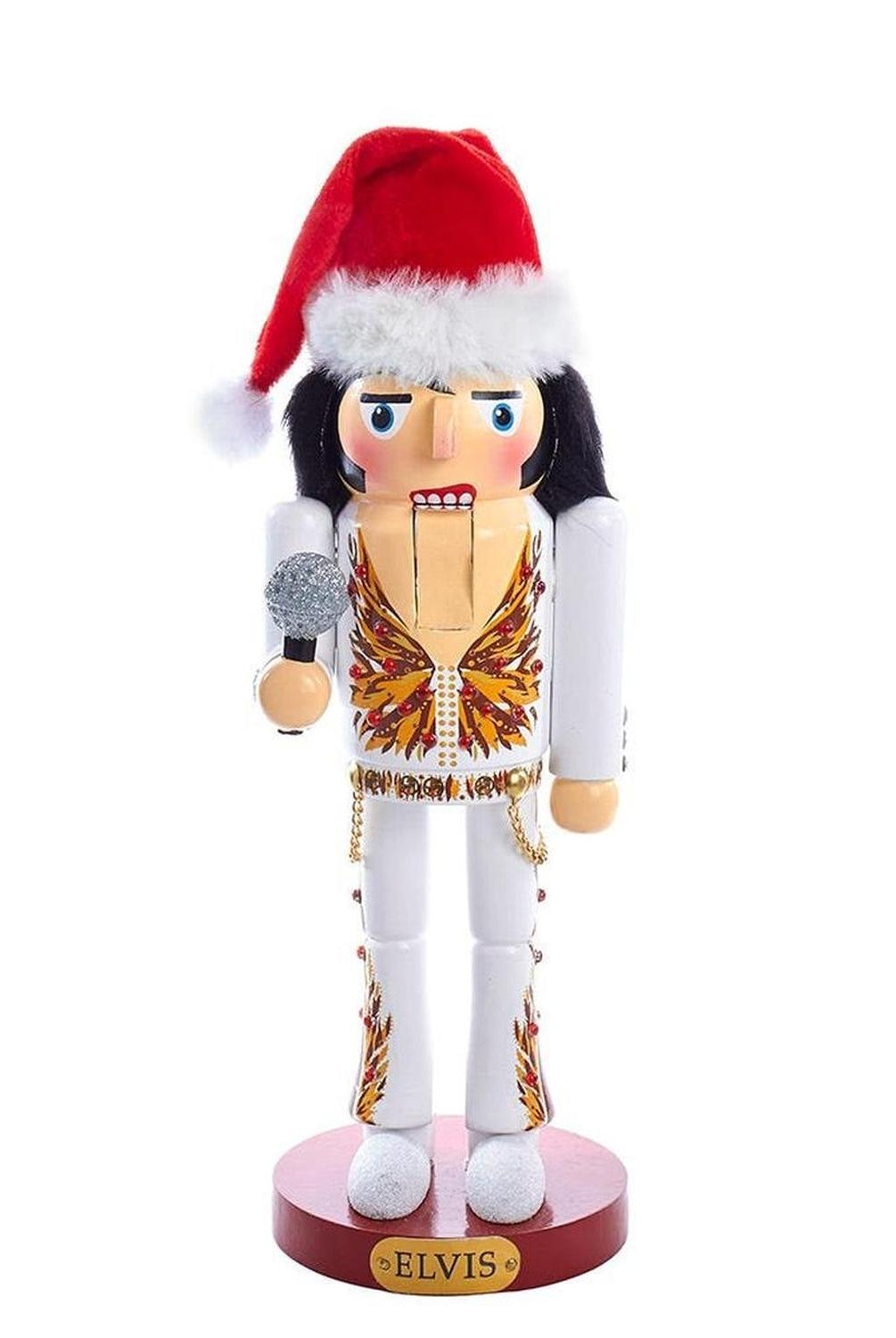 Kurt Adler 11-Inch Elvis® in Flame Suit Nutcracker