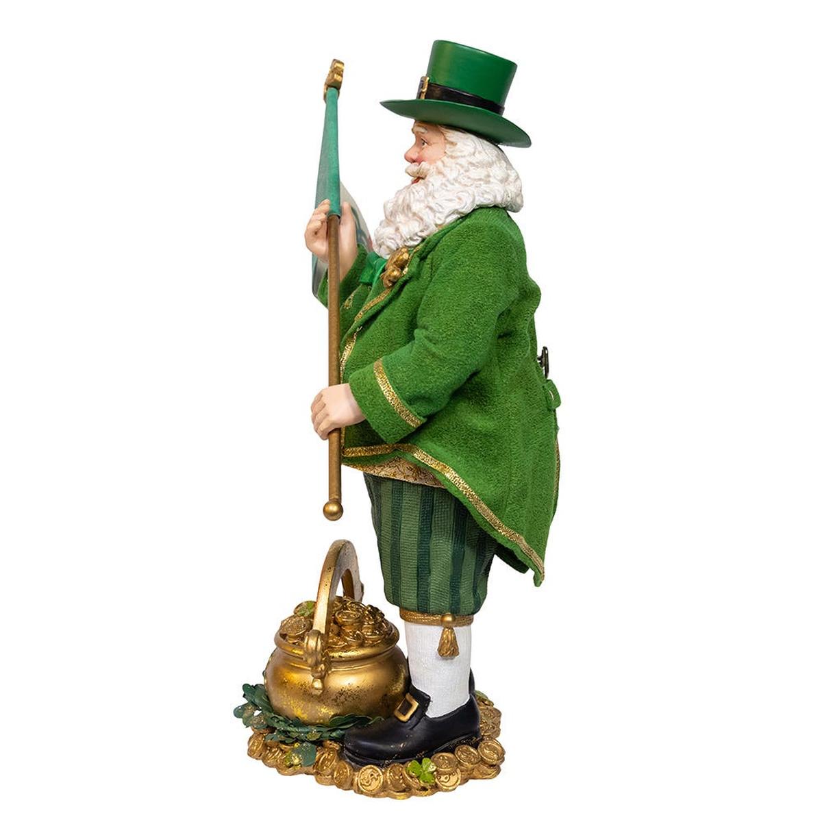 Shop For Kurt Adler 11 - Inch Fabriché Musical Irish Santa