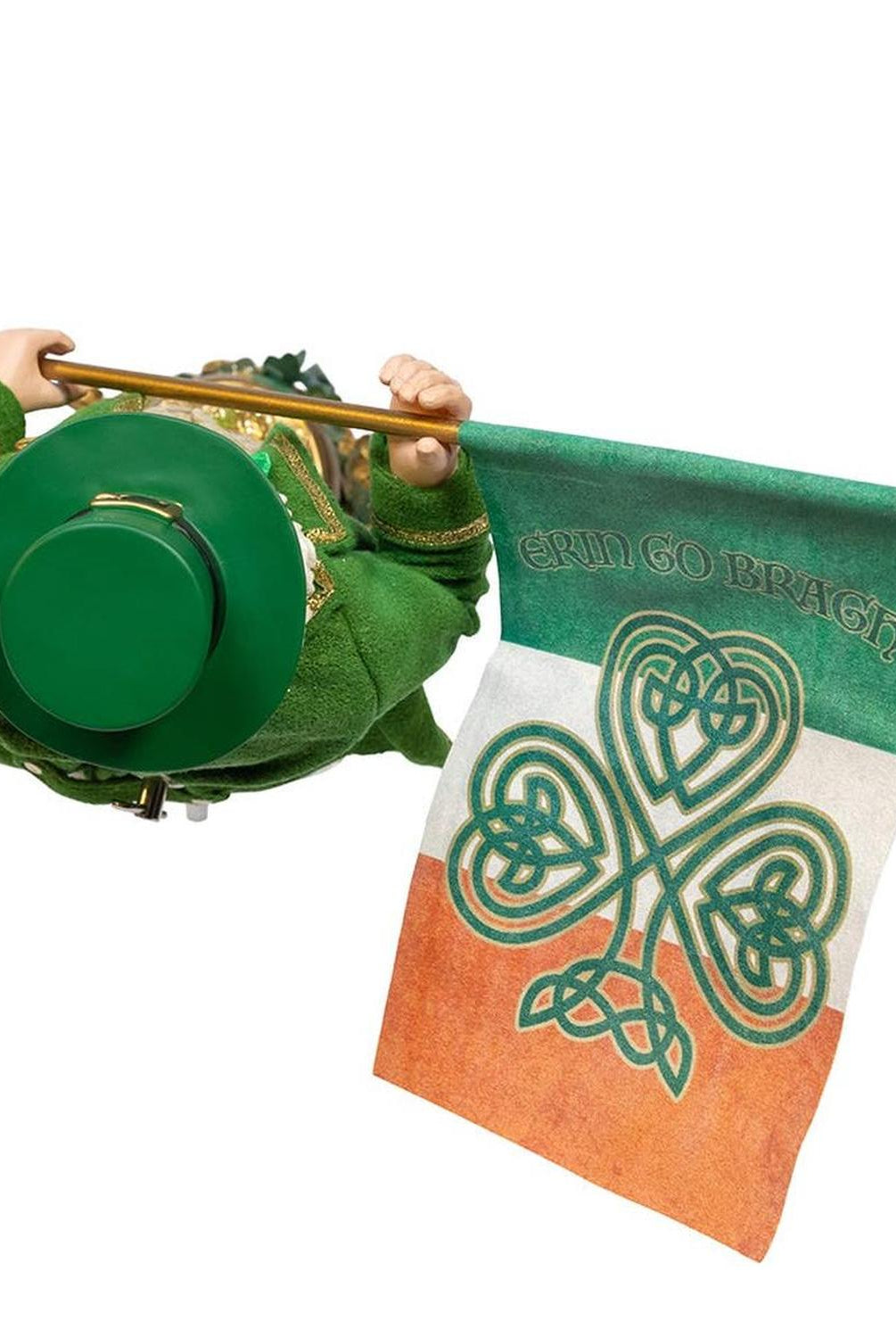 Kurt Adler 11-Inch Fabriché Musical Irish Santa